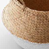 KRALLIG Basket - herbaceous/white plant 25 cm , 25 cm - best price from Maltashopper.com 80447657