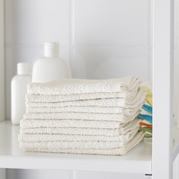 Ikea KRAMA - Washcloth, white, 30x30 cm