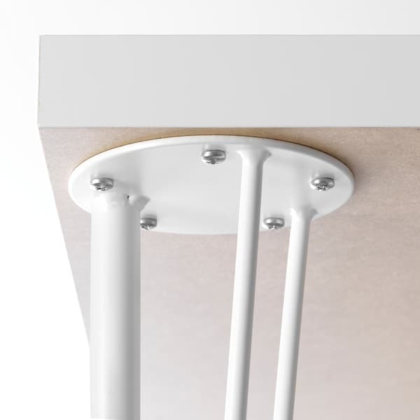 Ikea KRILLE - Leg with castor, white, 70 cm