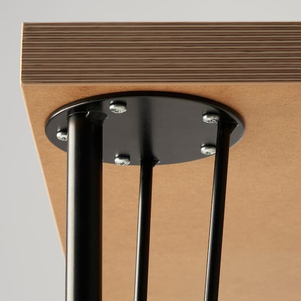 Ikea KRILLE - Leg with castor, black, 70 cm