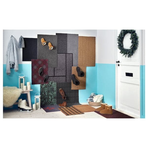 KRISTRUP - Door mat, dark blue, 35x55 cm - best price from Maltashopper.com 90392452