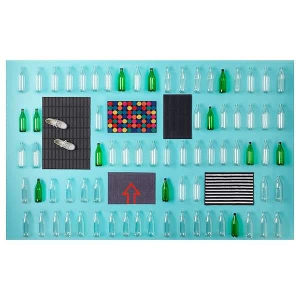 KRISTRUP - Door mat, dark blue, 35x55 cm - best price from Maltashopper.com 90392452