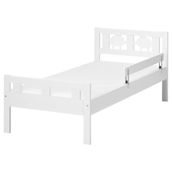 KRITTER - Bed frame with slatted bed base, white, 70x160 cm - best price from Maltashopper.com 69185435