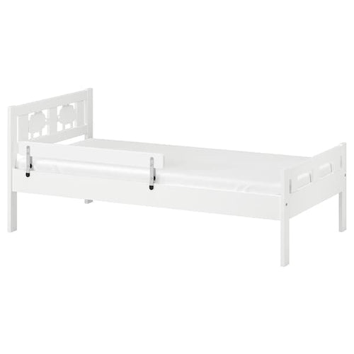 KRITTER - Bed frame with slatted bed base, white, 70x160 cm