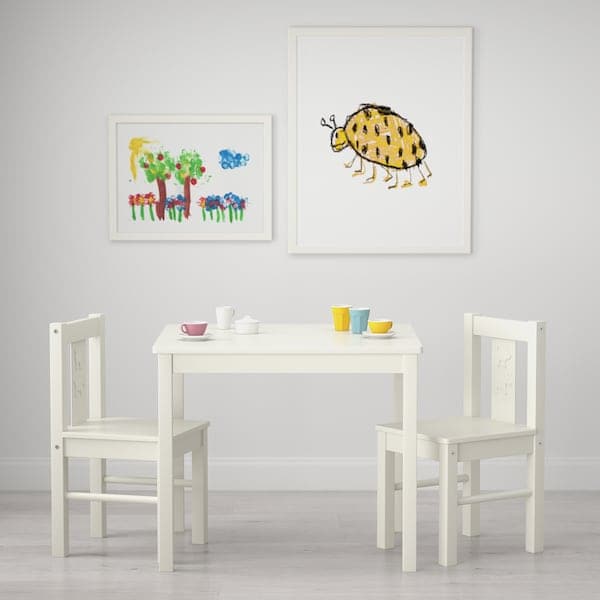 Ikea KRITTER - Children's table, white, 59x50 cm