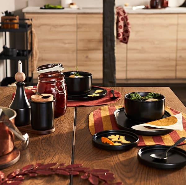 Ikea KRÖSAMOS - Serving bowl, black ,