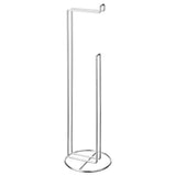 KROKFJORDEN toilet roll stand, zinc plated, 17x56x17 cm