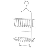 KROKFJORDEN shower hanger, two tiers, zinc plated, 24x53 cm