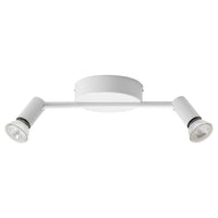 KRUSNATE - Ceiling spotlight with 2 spots, white - best price from Maltashopper.com 10562085