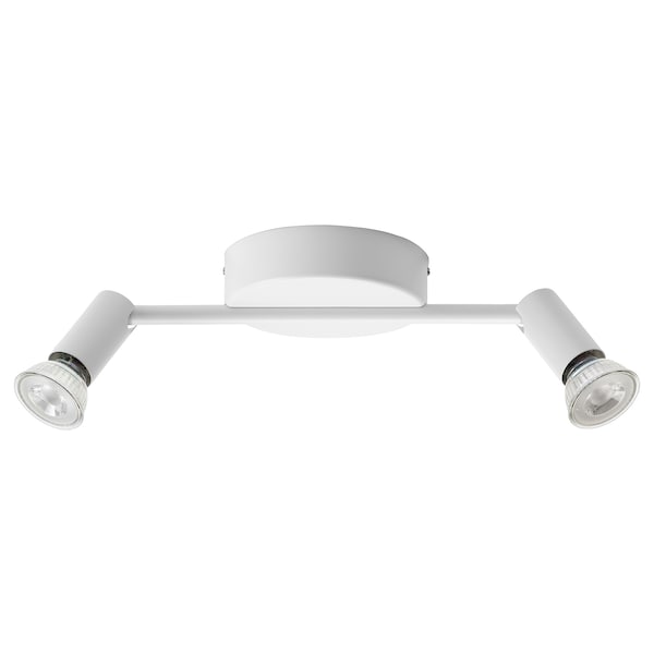 KRUSNATE - Ceiling spotlight with 2 spots, white