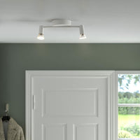KRUSNATE - Ceiling spotlight with 2 spots, white - best price from Maltashopper.com 10562085
