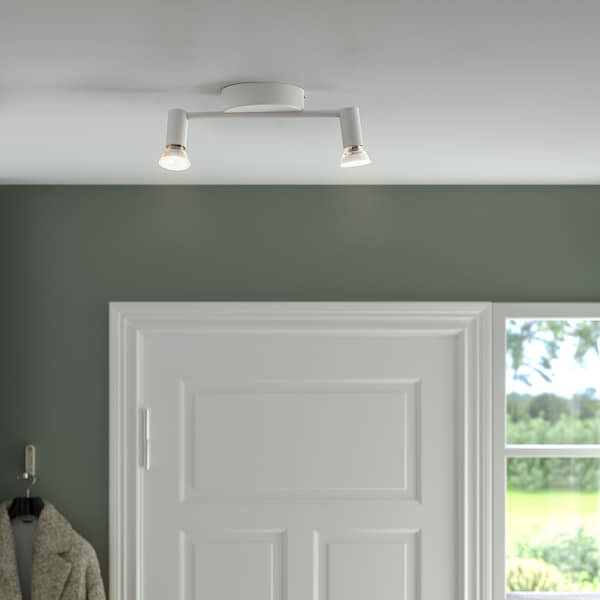 Ikea KRUSNATE - Ceiling spotlight with 2 spots, white