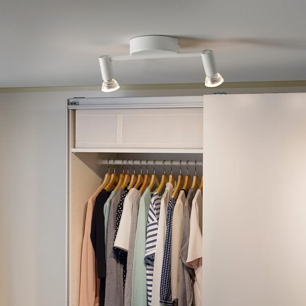 Ikea KRUSNATE - Ceiling spotlight with 2 spots, white