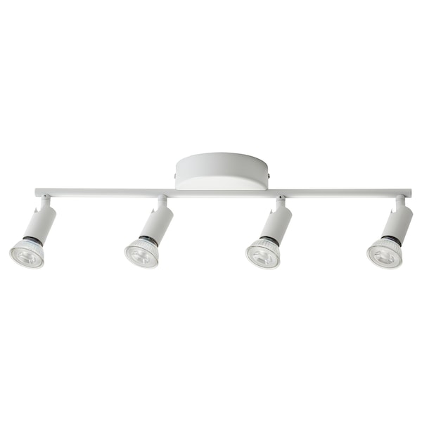 KRUSNATE - Ceiling spotlight with 4 spots, white - best price from Maltashopper.com 70564190
