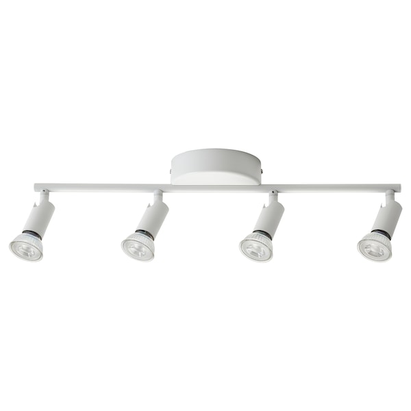 KRUSNATE - Ceiling spotlight with 4 spots, white