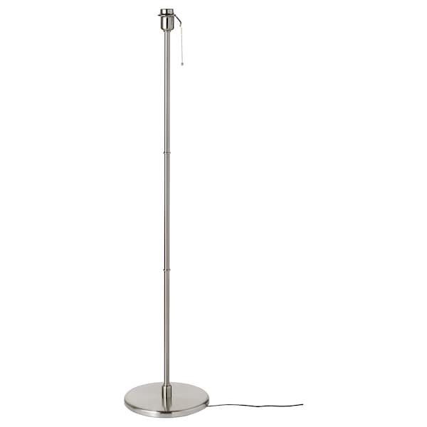 KRYSSMAST Base for floor lamp - nickel-plated