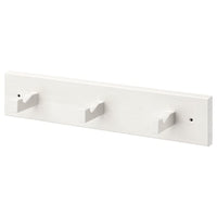 KUBBIS - Rack with 3 hooks, white - best price from Maltashopper.com 30289575