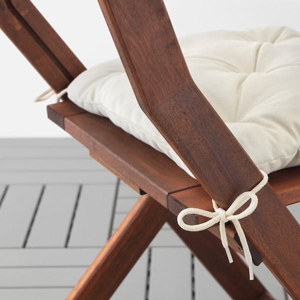 KUDDARNA Outdoor chair cushion - beige 36x32 cm