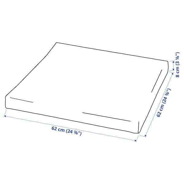 Ikea KUDDARNA Outdoor seat cushion - beige 62x62 cm