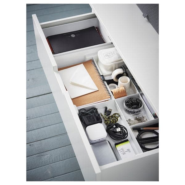Ikea KUGGIS - Insert with 8 compartments, white