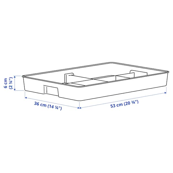 Ikea KUGGIS - Insert with 8 compartments, white
