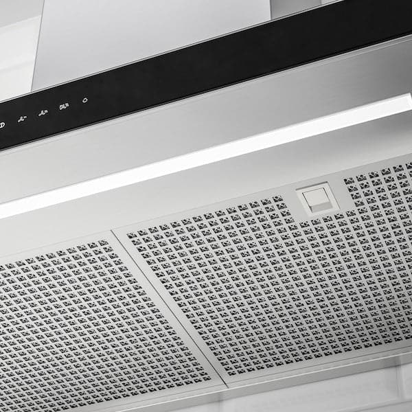 KULINARISK Hood to be fixed to the wall - stainless steel/glass , 90 cm - best price from Maltashopper.com 30383144