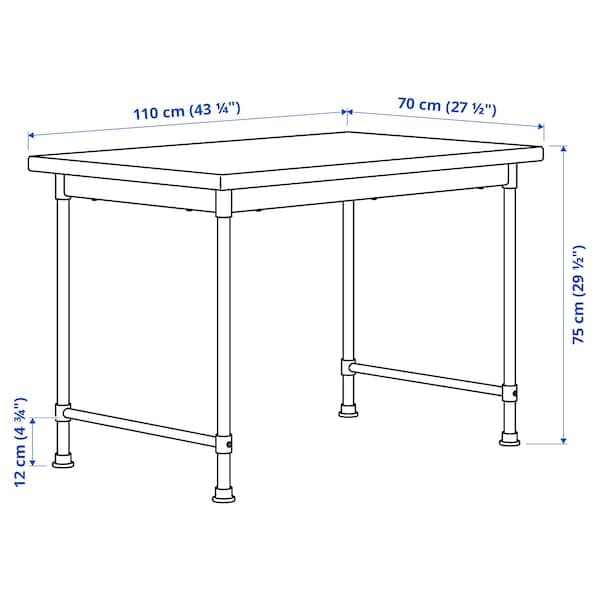 Ikea KULLABERG - Desk, pine, 110x70 cm
