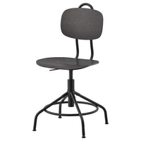 KULLABERG - Swivel chair, black - best price from Maltashopper.com 90325518