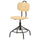 KULLABERG swivel chair, pine/black