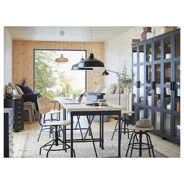 Ikea KULLABERG - Swivel chair, pine/black