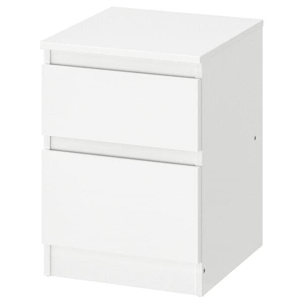Ikea KULLEN - Chest of 2 drawers, white, 35x49 cm