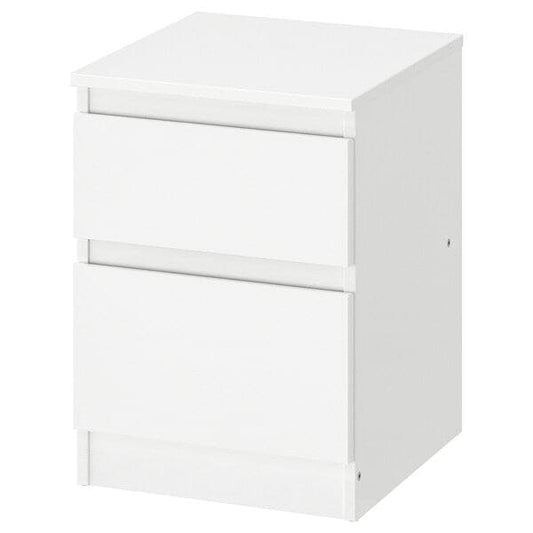 Ikea KULLEN - Chest of 2 drawers, white, 35x49 cm