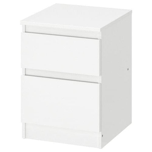 KULLEN - Chest of 2 drawers, white, 35x49 cm