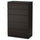 KULLEN - Chest of 5 drawers, black-brown, 70x112 cm