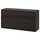 KULLEN - Chest of 6 drawers, black-brown, 140x72 cm