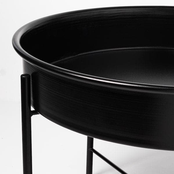 KULTURSKOG - Plant stand, black, 58 cm - best price from Maltashopper.com 80556509
