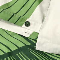 KUNGSCISSUS - Duvet cover and pillowcase, white/green, 150x200/50x80 cm - best price from Maltashopper.com 30565059