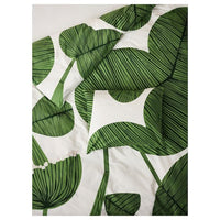 KUNGSCISSUS - Duvet cover and pillowcase, white/green, 150x200/50x80 cm - best price from Maltashopper.com 30565059