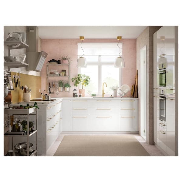 Ikea KUNGSFORS - Suspension rail with shelf/wll grid, stainless steel