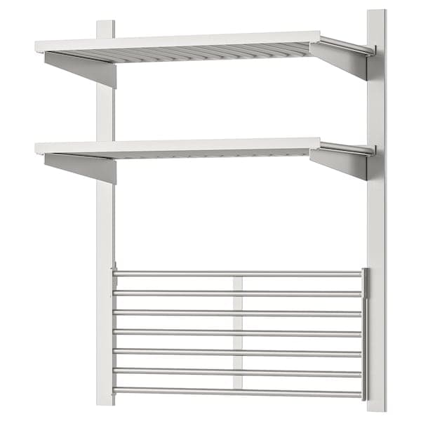 Ikea KUNGSFORS - Suspension rail with shelf/wll grid, stainless steel