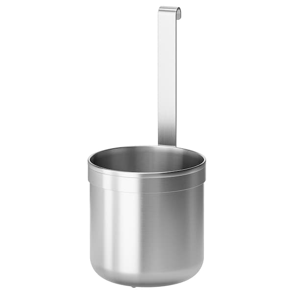 KUNGSFORS - Container, stainless steel, 12.0x26.5 cm