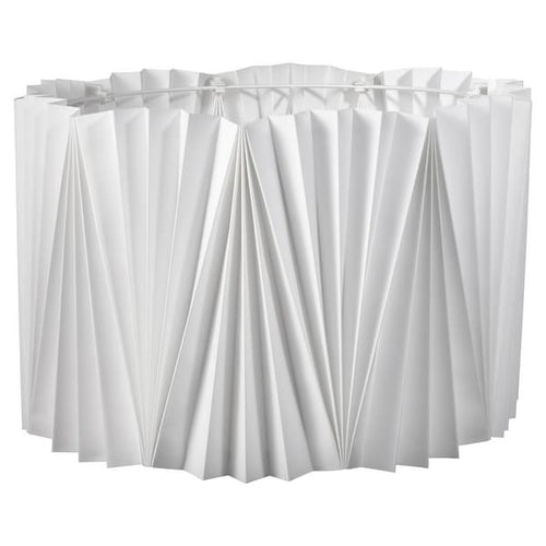 KUNGSHULT - Lamp shade, pleated white, 42 cm