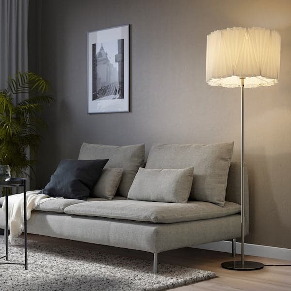 Ikea KUNGSHULT - Lamp shade, pleated white, 42 cm