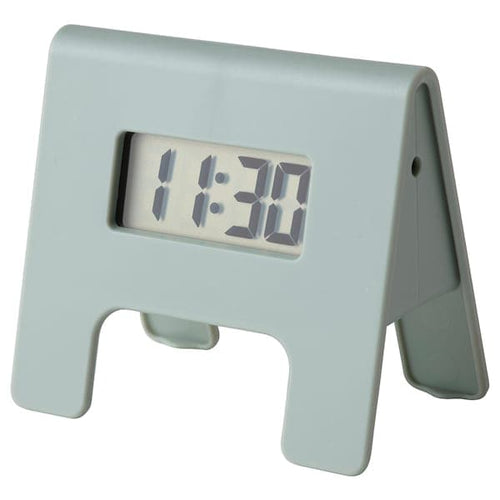 KUPONG - Alarm clock, green, 4x6 cm