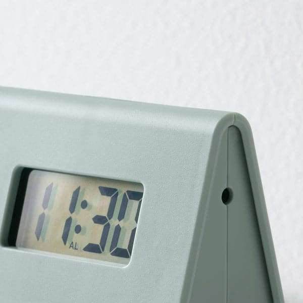 KUPONG - Alarm clock, green, 4x6 cm - best price from Maltashopper.com 30358781