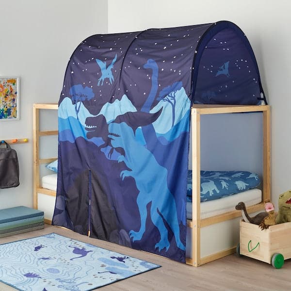 Ikea KURA - Reversible bed, white/pine, 90x200 cm