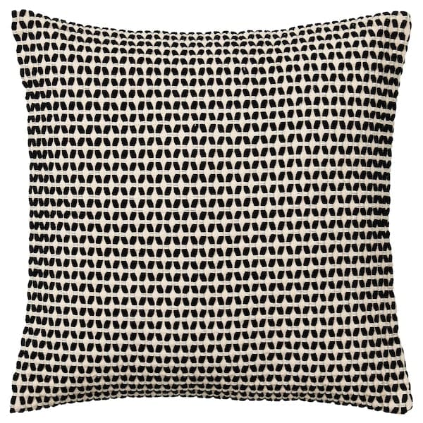 KUSTFLY - Cushion cover, beige/black, 50x50 cm - best price from Maltashopper.com 30502260
