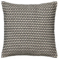 KUSTFLY cushion cover, beige/black, 50x50 cm