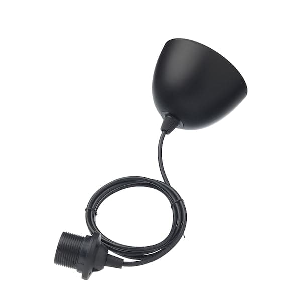 Ikea KVADRATUR / HEMMA - Pendant lamp, black, 18 cm
