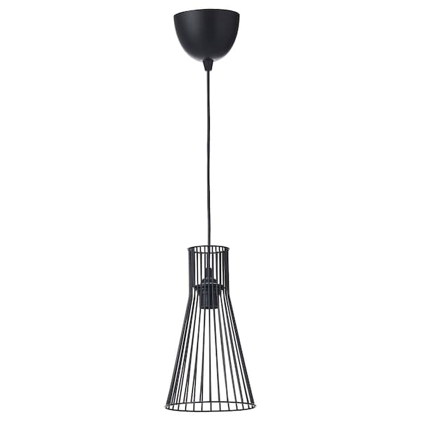 Ikea KVADRATUR / HEMMA - Pendant lamp, black, 18 cm